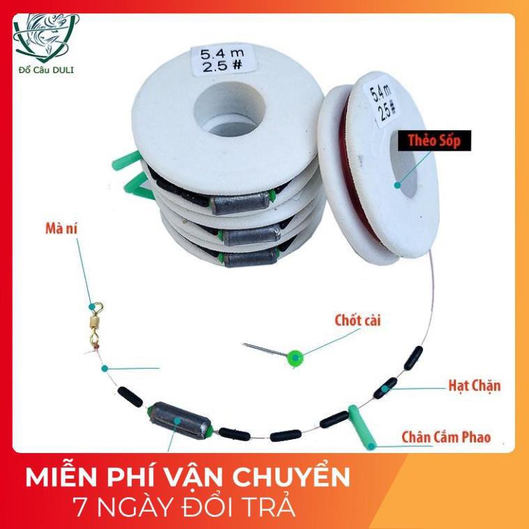 Dây trục câu đài buộc sẵn đầy đủ các kích thước, cước câu, DC-3