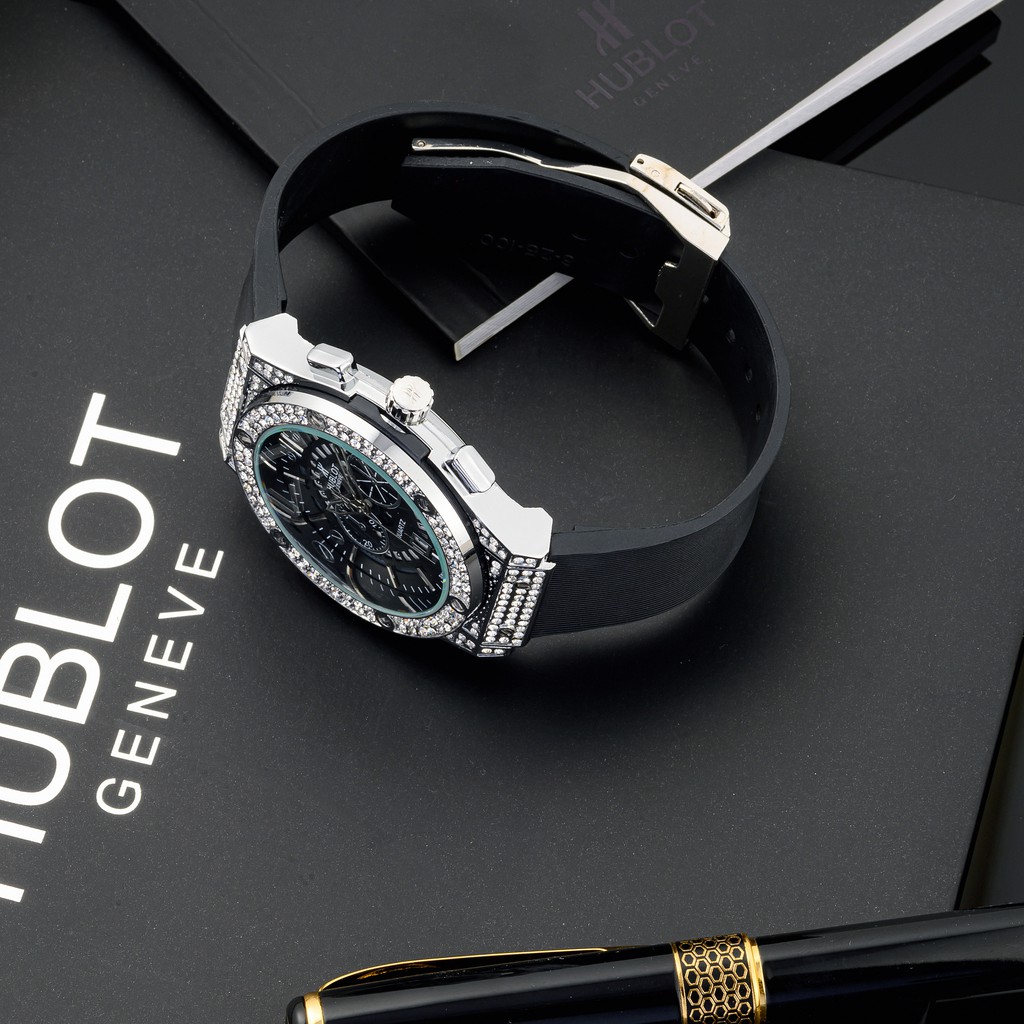 Đồng hồ nam nữ Hublot - đồng hồ unisex cặp đôi dây cao su có bảo hành 12tháng - emnhung447 | BigBuy360 - bigbuy360.vn