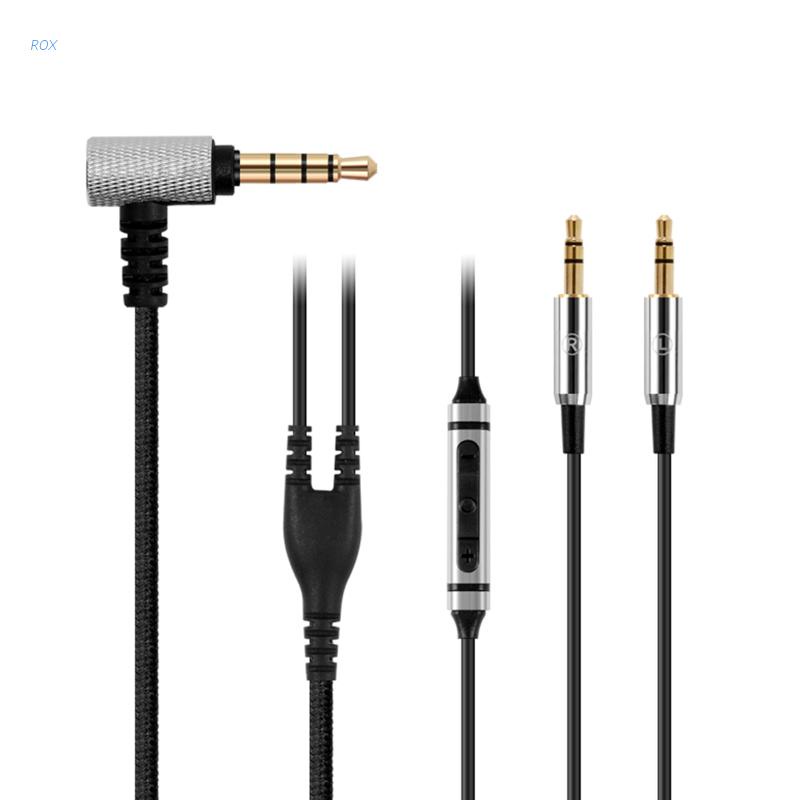 ROX Flexural Replacement 1.4m Cable With Mic For Sol Republic Master Tracks V8 V10 V12 X3 Headphone Cable