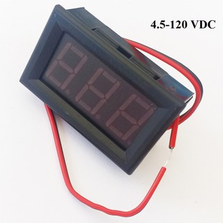 Đồng hồ đo áp DC 2 dây 120VDC  Điện áp đo 4.5-120VDC, LED 0.56 inch, Dòng điện tiêu thụ 20mA