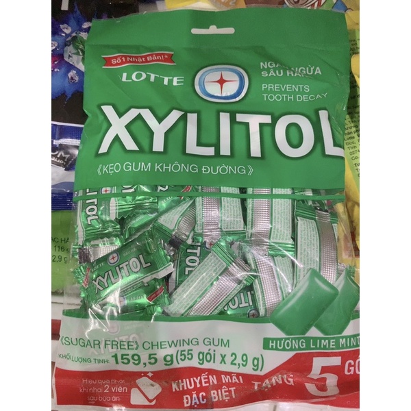 Kẹo Gum không đường Doublemint & Xylitol gói 145g đủ vị