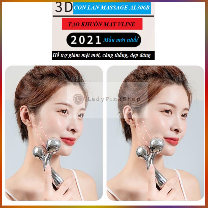 Con lăn Massage Tạo Gương Mặt V-line Thon Gọn Toàn Thân AL-306B