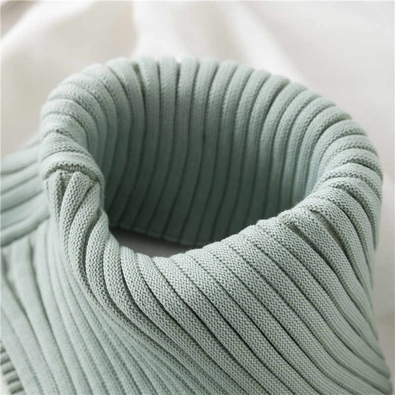 Khăn Choàng Cổ Dệt Kim Màu Sắc Trơn Hình Tam Giác Có Thể Tháo Rời Giữ Ấm Mùa Đông Cho Nữ