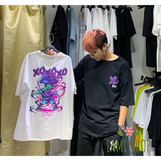Áo Phông Tay Lỡ In Hình XOXO Unisex Dành Cho Cả Nam Và Nữ