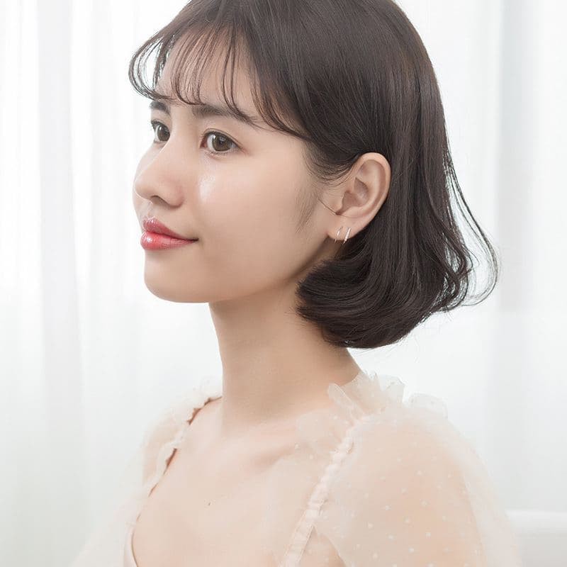 Khuyên tai bạc 925 hình xoắn tiny line lạ mắt độc đáo Dế Bạc - K5830