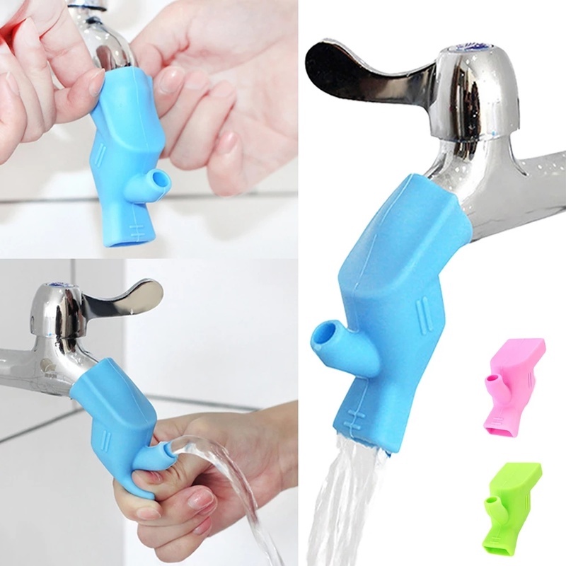 1 Đầu Nối Dài Vòi Nước Bằng Silicone Tiết Kiệm Nước Tiện Dụng