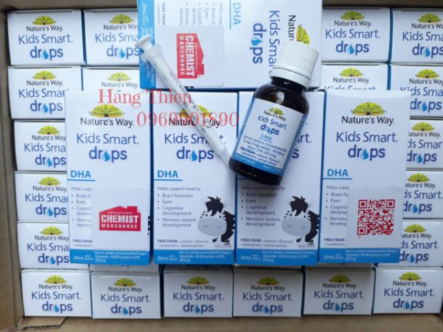 (Hàng Chemist Úc) DHA dạng giọt Nature’s Way Kids Smart Drops DHA _20ml