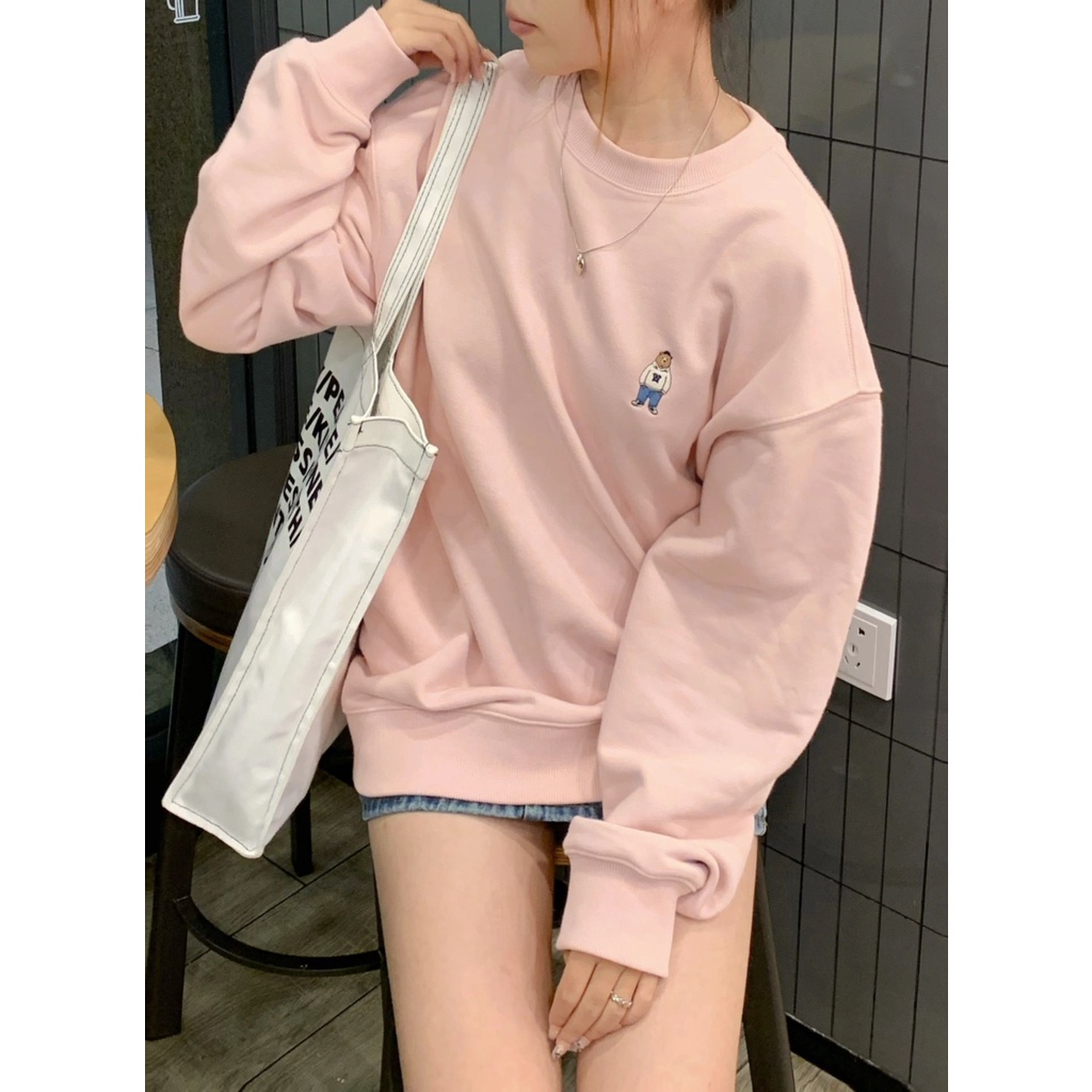 Áo Thun Sweater Tay Dài Thêu Họa Tiết Kiểu Nhật Bản Cá Tính