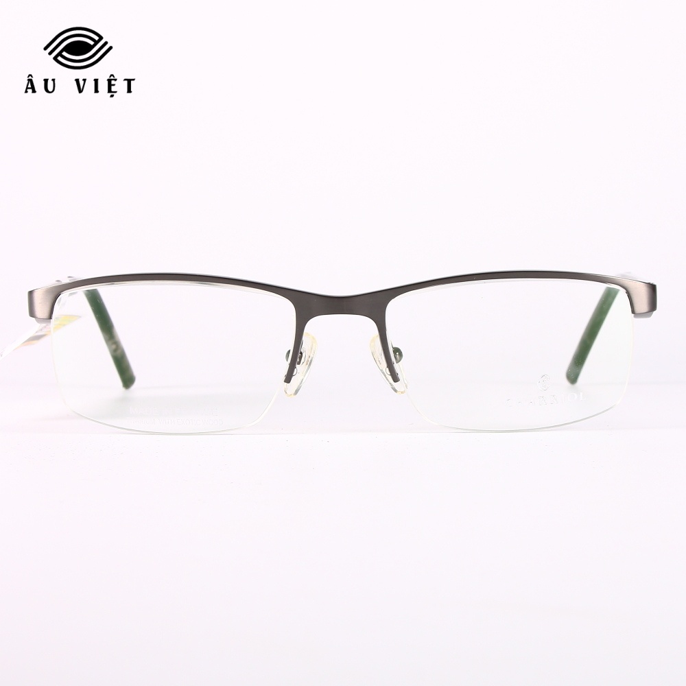 Gọng kính nam titanium dáng vuông Charriol PC-7464 màu bạc Full box