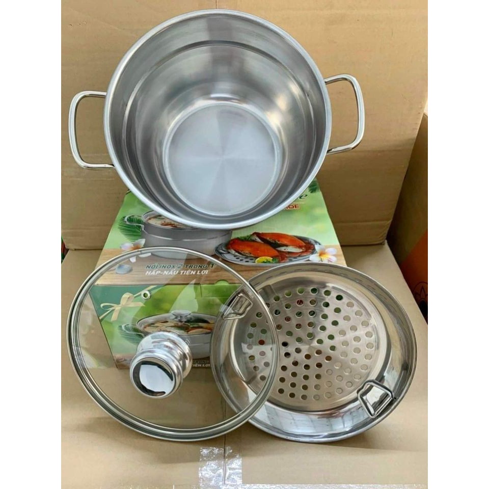 Xửng Hấp inox 2 tầng Anlene