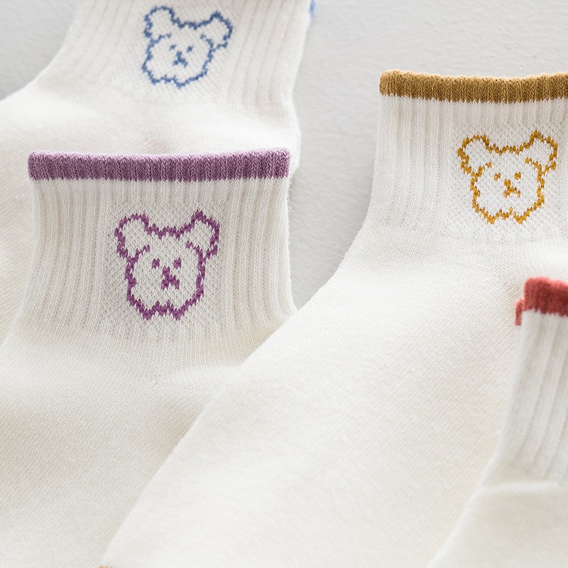 Vớ cổ ngắn nam nữ tất cún viền cổ thấp cotton thời trang đẹp kháng khuẩn thấm hút mồ hôi tốt MONEY VN007