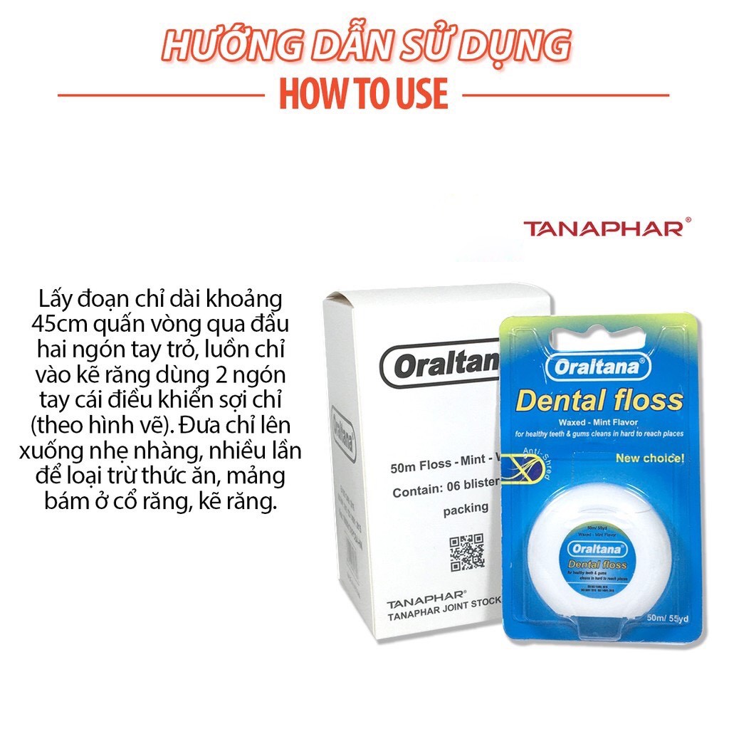 Chỉ nha khoa Oraltana Cuộn Dài 50m
