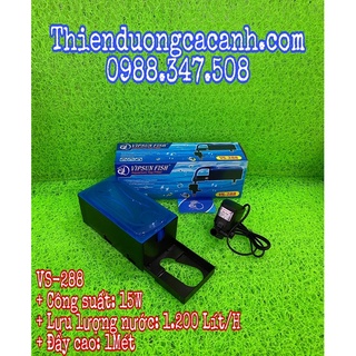 Bộ máng và máy bơm lọc nước hồ cá vipsun vs-288