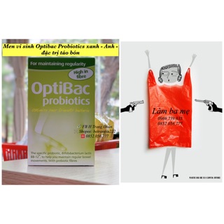 Túi xách LBM tặng kèm Men vi sinh Optibac Probiotics Anh