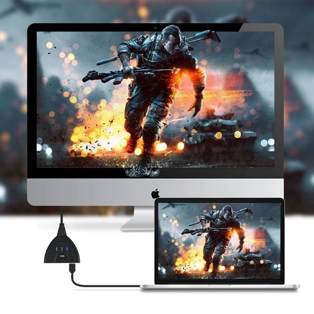 Bộ 3 Cổng Hdmi (In / Xbox / Ps / Pcs / Notebook) Sang 1 Đầu Ra / Tv Led / Máy Chiếu)