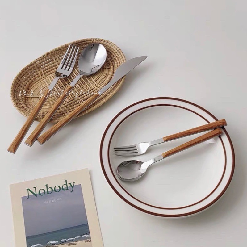 Echo Muỗng inox cán gỗ 82333