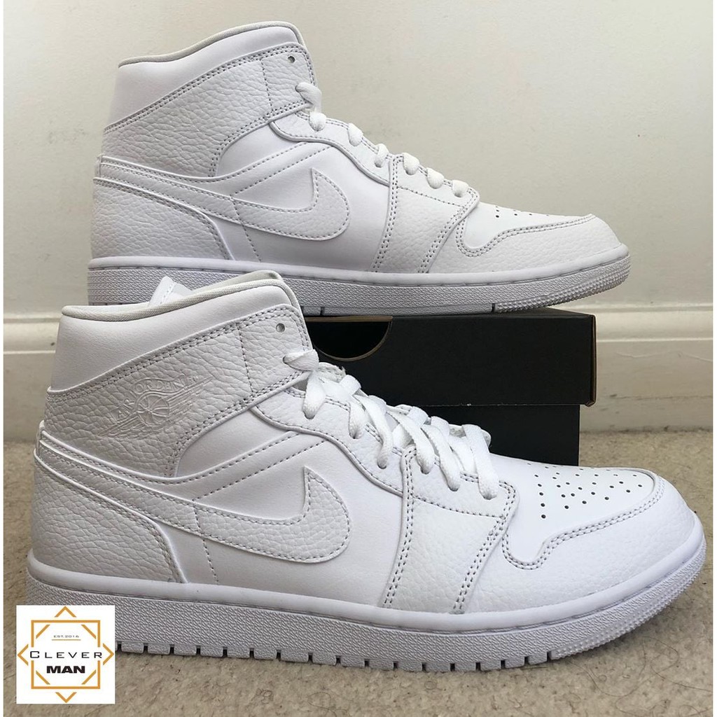 (FREESHIP+QUÀ) Giày thể thao AIR JORDAN 1 Retro High Full white full trắng cổ cao