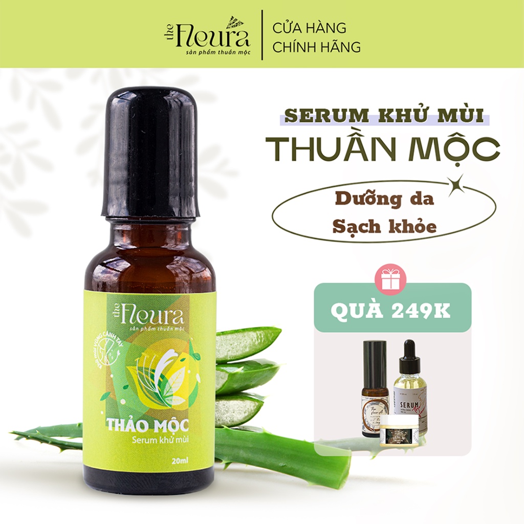 Serum Lăn Khử Mùi Hôi Nách Thảo Mộc Giảm Mồ Hôi, Giảm Thâm Nách The Fleura 20ml