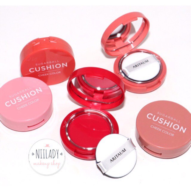 Má hồng dạng kem Aritaum Sugarball Cushion Cheek Color