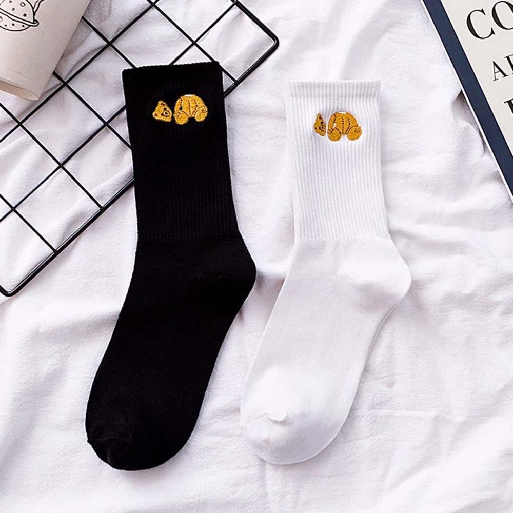 Vớ Thể Thao VANES1 Thêu Họa Tiết Gấu Phong Cách Hiphop Cho Nam Và Nữ