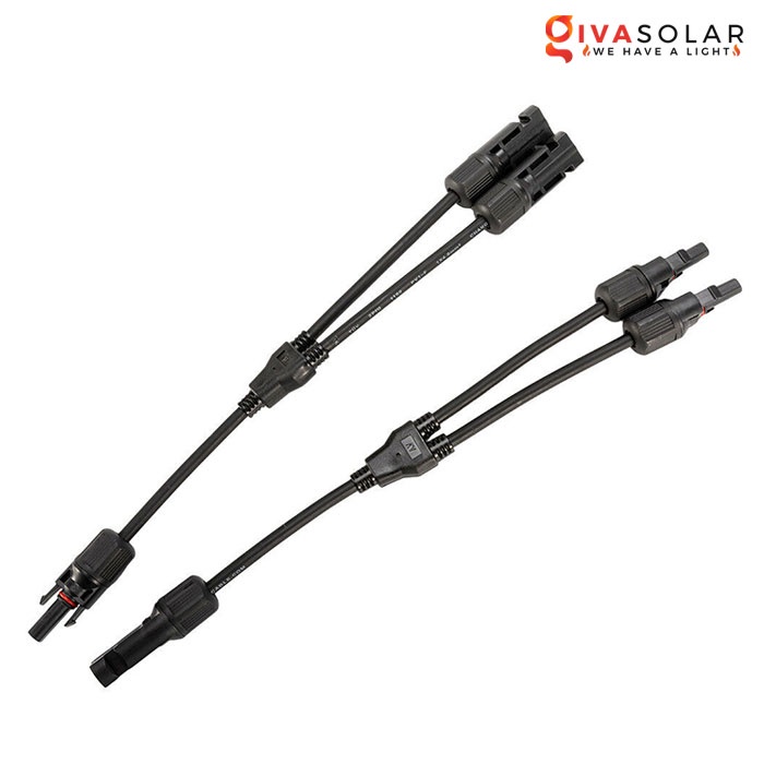 Jack kết nối phân nhánh chữ Y MC4 2 đầu ra 1