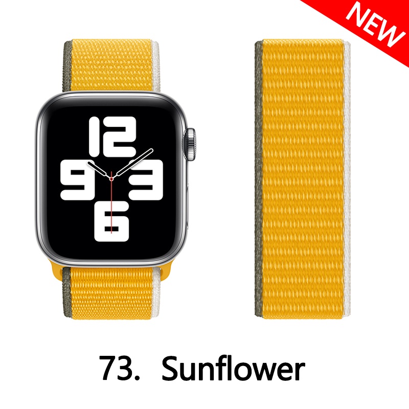 Dây đeo đồng hồ bằng nylon nhiều màu 44mm 40mm 42mm 38mm 44 mm thích hợp cho iWatch 3 4 5 6 se