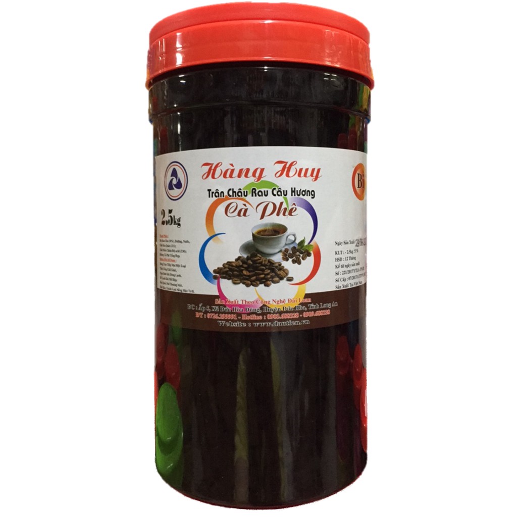 Thạch Trân Châu Bi Đen Cà Phê Hàng Huy 2,5kg