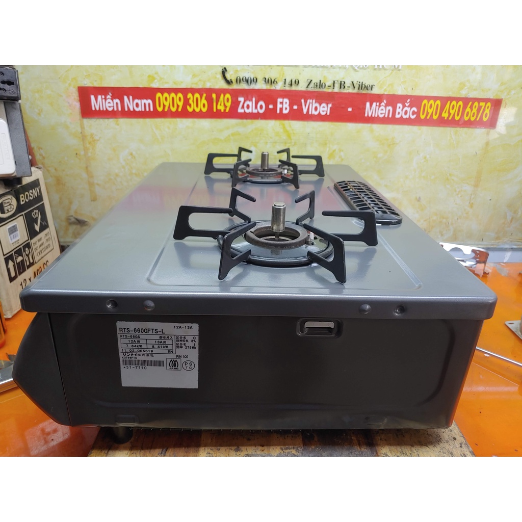 Bếp gas nội địa Nhật Rinnai KGT66FTS 005519 Pin Sạc giá 1,5triệu 1 đổi 1 KẾT BẠN ZALO 0909306149 GỬI HÌNH &VIDEO THỬ BẾP