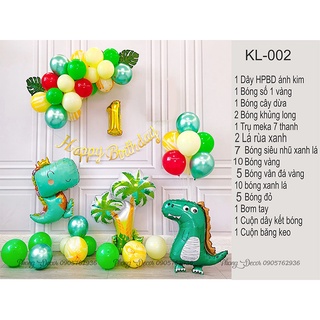 Set bóng sinh nhật chủ đề Khủng Long