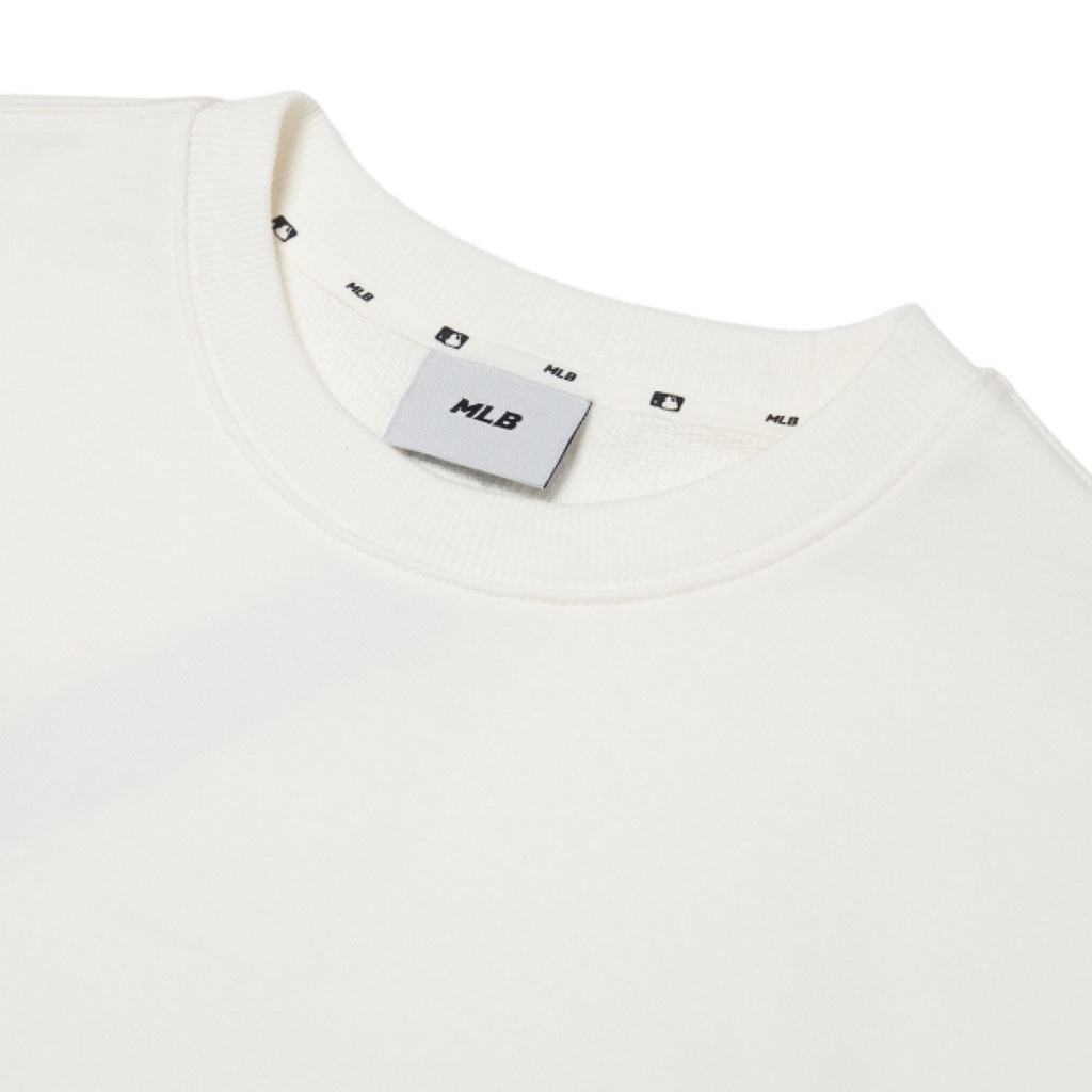 CHÍNH HÃNG | ÁO SWEATSHIRT MLB THIN BALL MEGA OVERFIT WHITE | FEARLOUS.VN