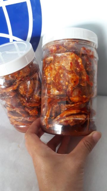 [Mã 267FMCGSALE giảm 8% đơn 500K] Mực Rim sa tế Nguyên con/mực rim me nguyên con hũ 200gram