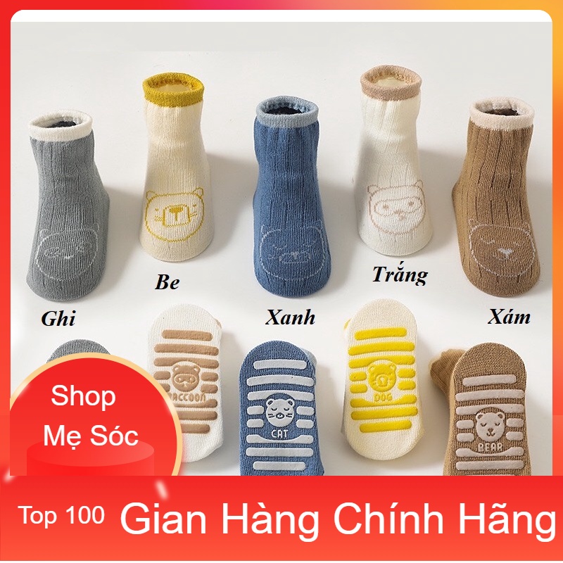 TẤT/ VỚ GẤU CHỐNG TRƠN - GIỮ ÂM CHÂN CHO BÉ TỪ 0 - 3 TUỔI