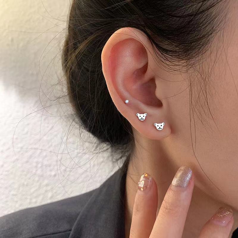 Bông tai hình gấu nhỏ xinh xắn thời trang cho nữ