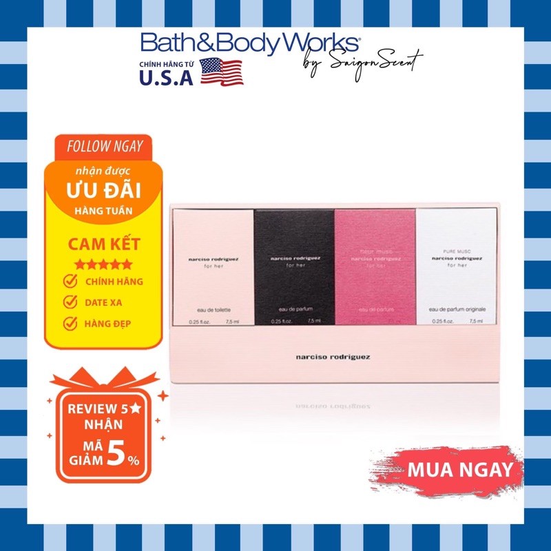 Nước hoa mini Narciso Rodriguez (tách set) | BigBuy360 - bigbuy360.vn