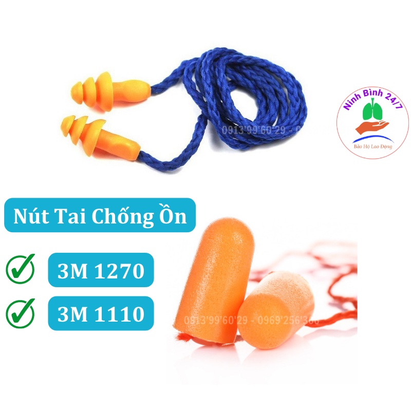 Nút bịt tai chống ồn 3M 1110, 3M 1270 và cách âm loại đẹp