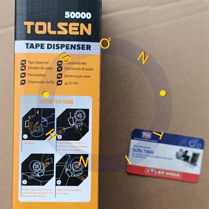 [ 50000 ] Bộ Dụng Cụ Dán Băng Keo Cầm Tay Bản Rộng ( 50 - 76mm ) Tolsen