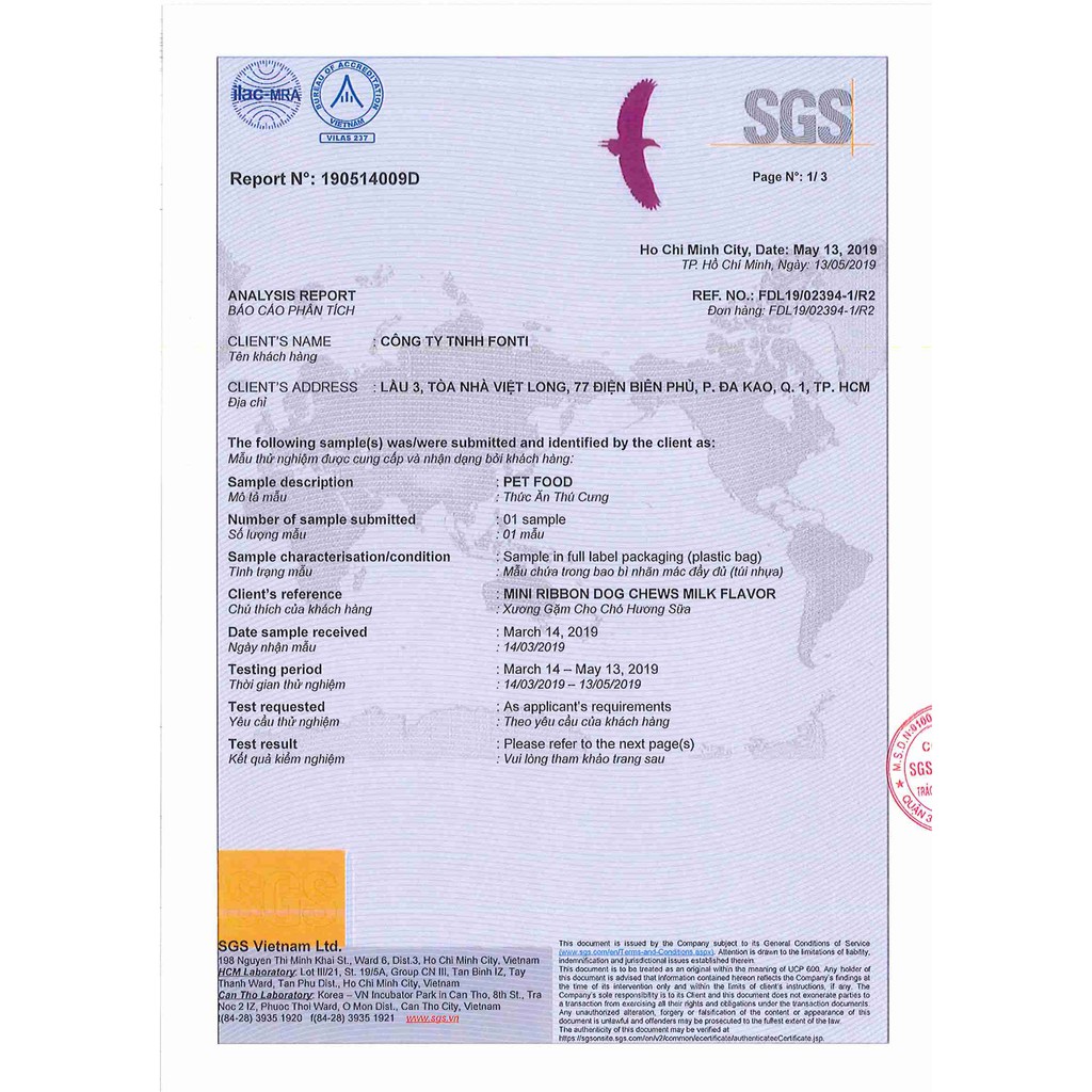 Xương Gặm Cho Chó Fonti Inu Made in Vietnam