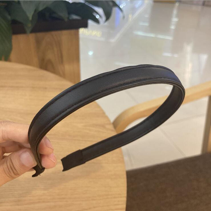 Dây Cột Tóc Da Pu Màu Kẹo Ngọt Phong Cách Vintage