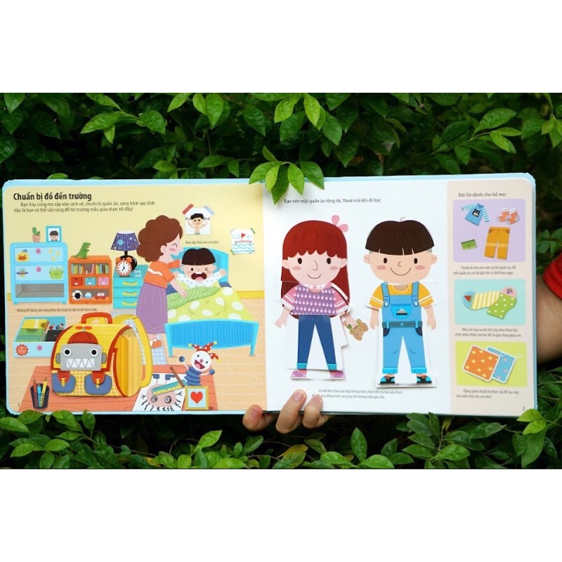 sách-Bách khoa kỹ năng sống đa tương tác - Những hoạt động ở trường mẫu giáo giúp con vui vẻ đến lớp