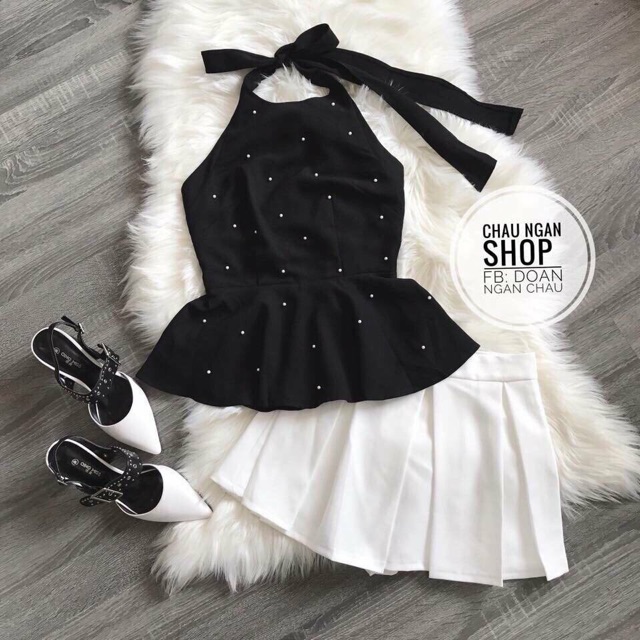 Áo yếm đính cườm