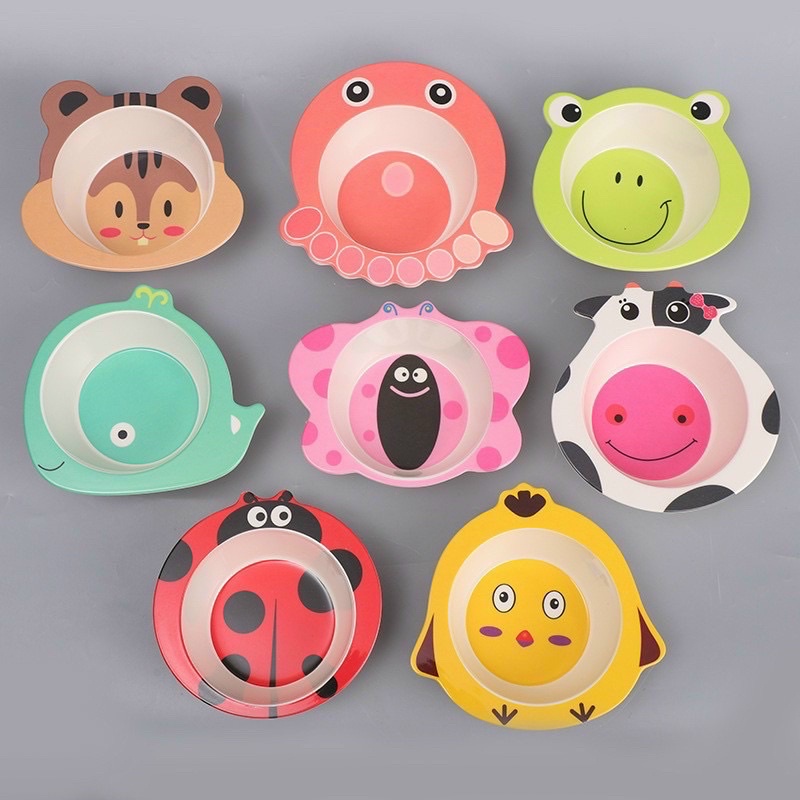 Bát ăn dặm hình thú ngộ nghĩnh an toàn cho bé