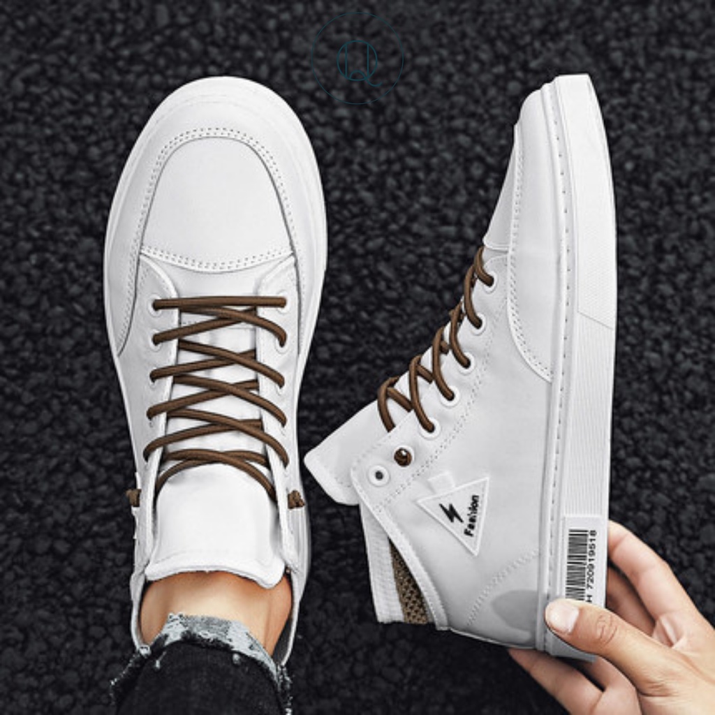 Giày Sneaker Nam Q Modern X Màu Trắng Cổ Thấp