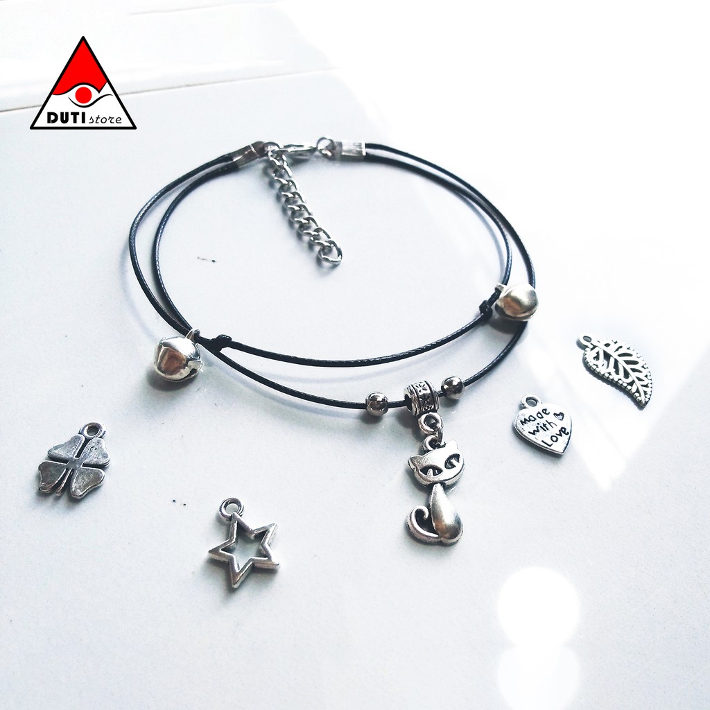 Lắc chân dây đôi nhiều mặt treo để chọn LCD001 DutiOS [inbox chọn]