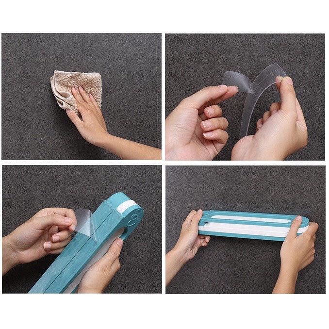 Thanh treo dép nhà tắm dán tường 3in1, giá kệ treo giày khăn tắm đa năng