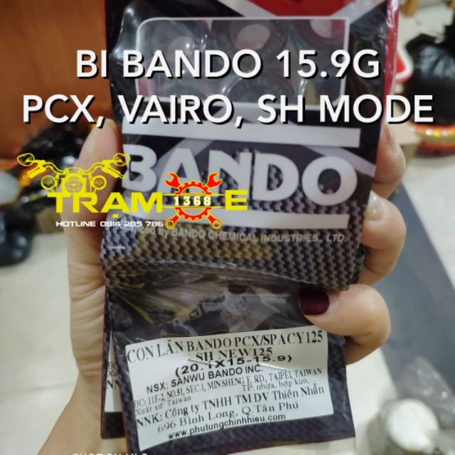 BI NỒI BANDO 15.9g 16g cho xe HONDA PCX, VAIRO, SH MODE, SPACY 125, AB 125 150 SH