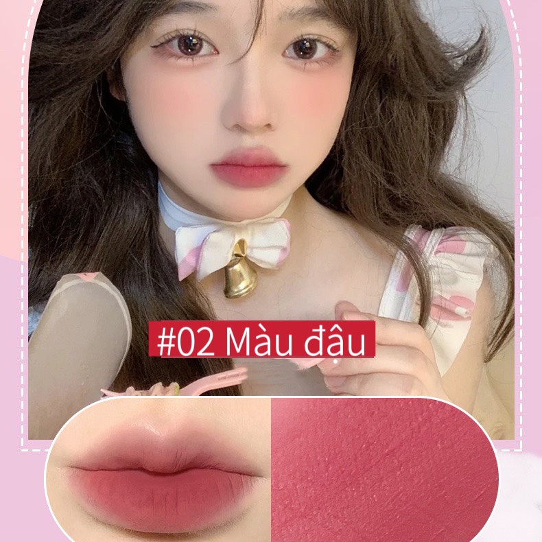 Son kem lì PINK COCO SOFT trái dâu hình chú cún dễ thương