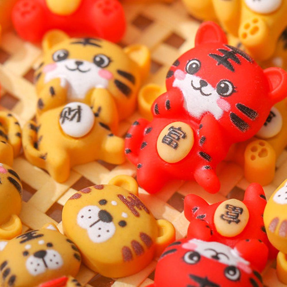 Phụ Kiện Trang Trí Móng Tay Hình Hổ Hoạt Hình Dễ Thương DIY