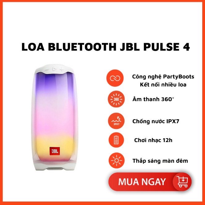 Loa Bluetooth Pulse 4+ Full Led HÀNG HOT - Led Theo Điệu Nhạc, Kết Nối Máy Tính,Điện Thoại - Bảo Hành 12 Tháng