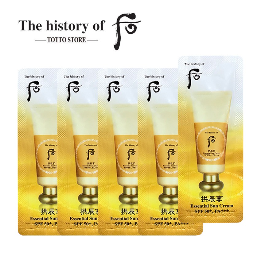 [30 gói] Kem chống nắng chống nhăn Whoo Jin Hea Yoon Sun Wrinkle Sun Cream SPF 50+/PA++++