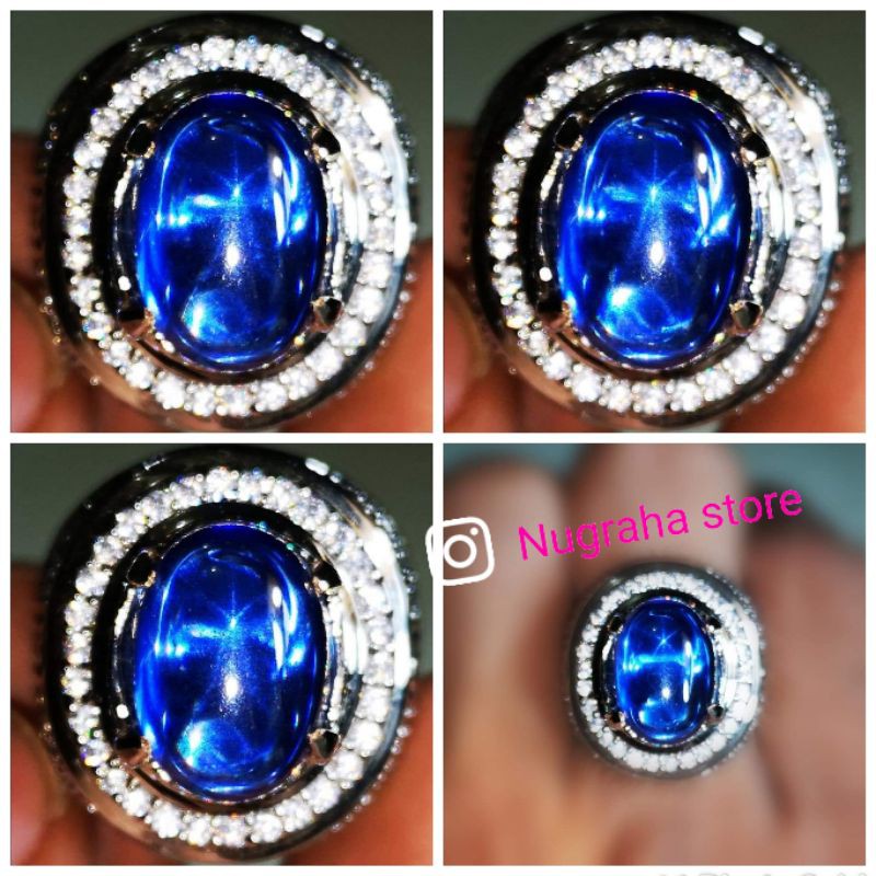 Đá Sapphire Corundum Màu Xanh Dương